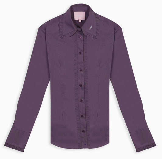 Plum Purple Frill Signature Shirt