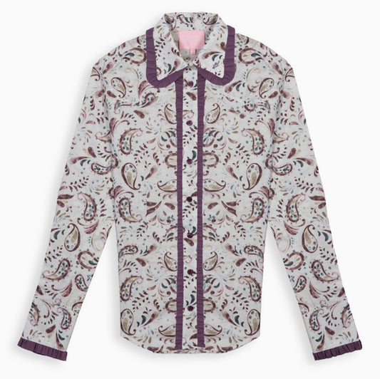 Painted Paisley Frill Signature Shirt
