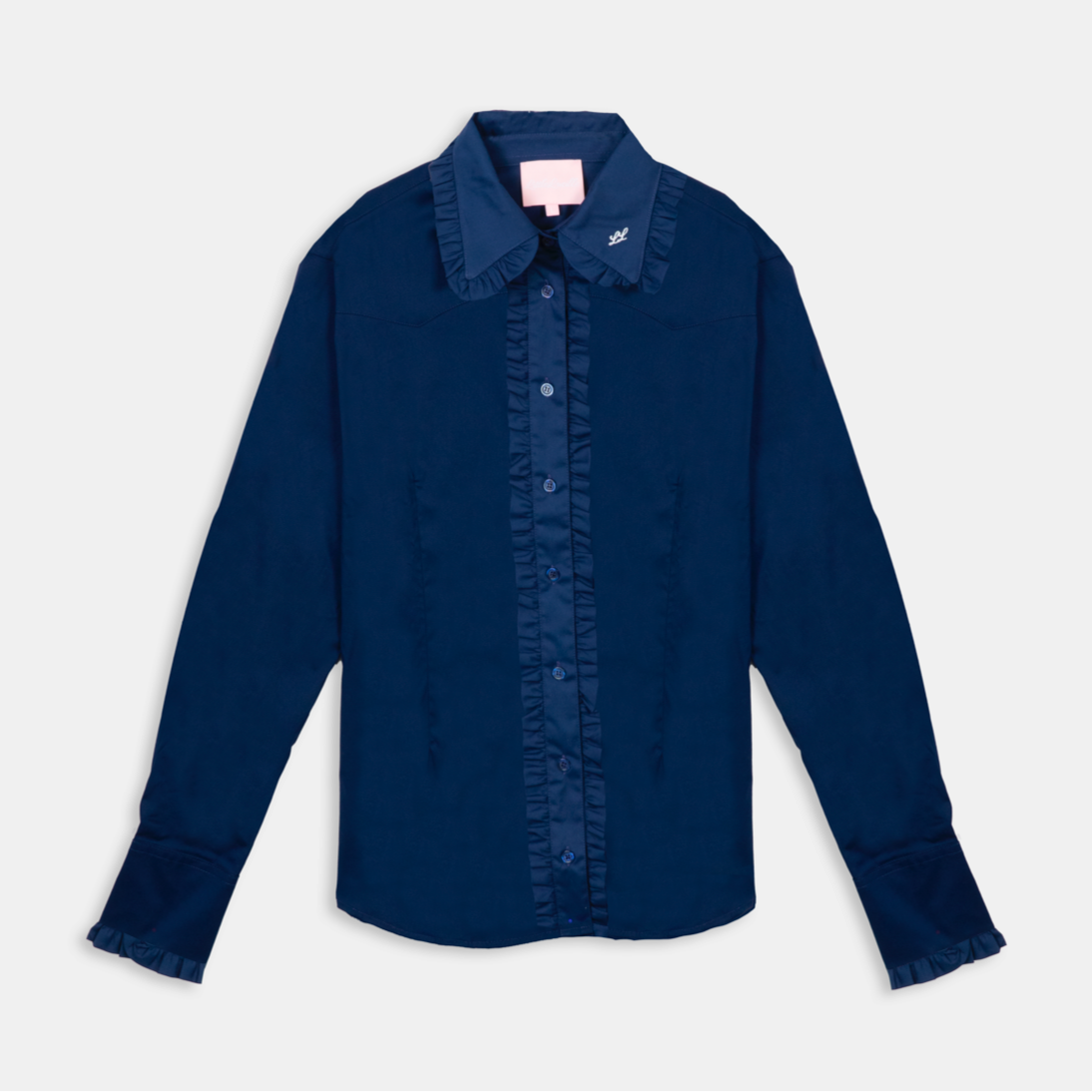 Navy Frill Signature Shirt