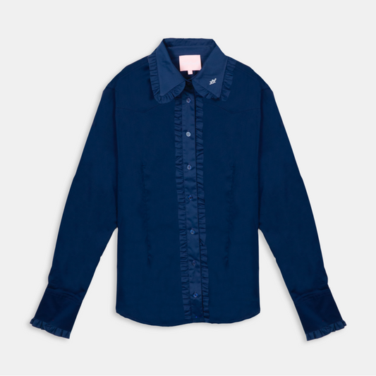 Navy Frill Signature Shirt