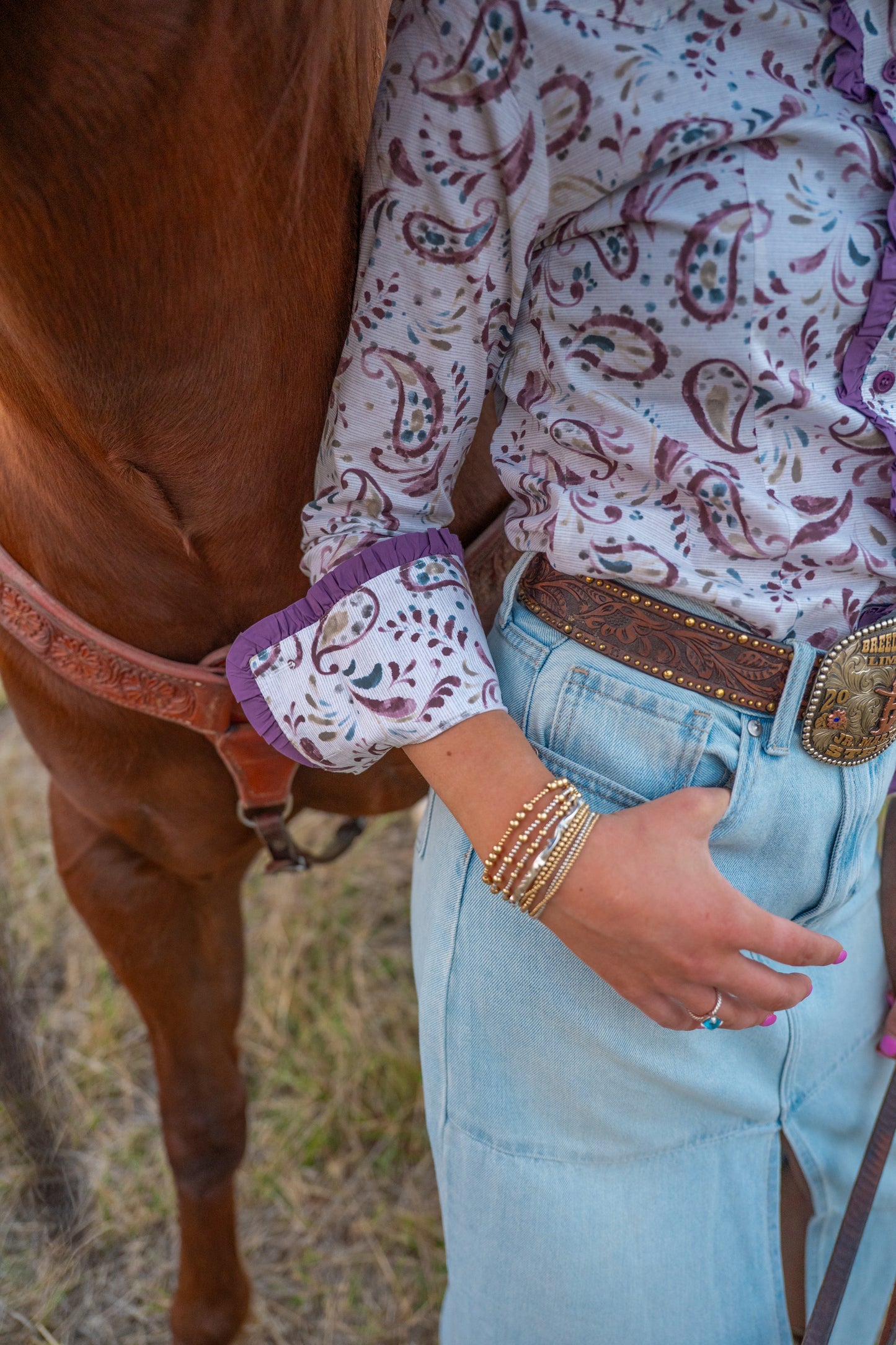 LL Signature Fit: Painted Paisley Frill