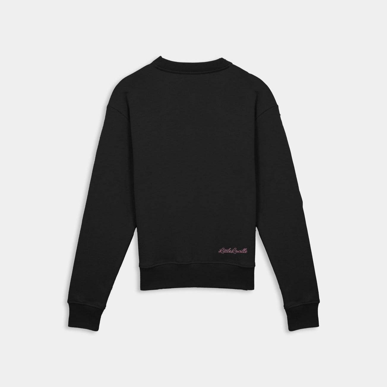 LL: Black Crewneck With Pink LL