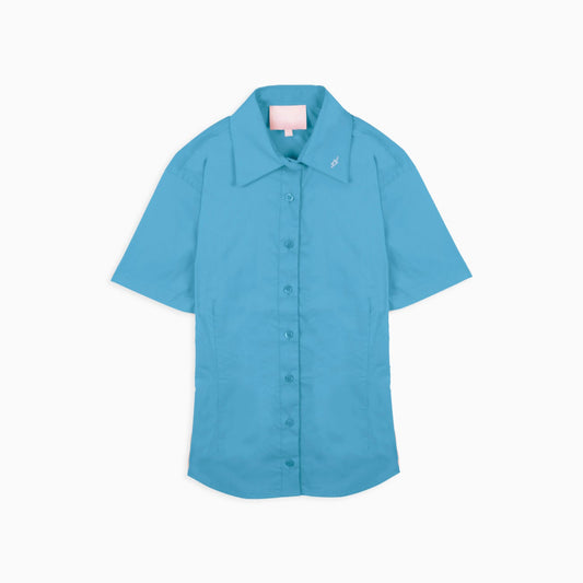 Aqua Rae Traditional Short Sleeve
